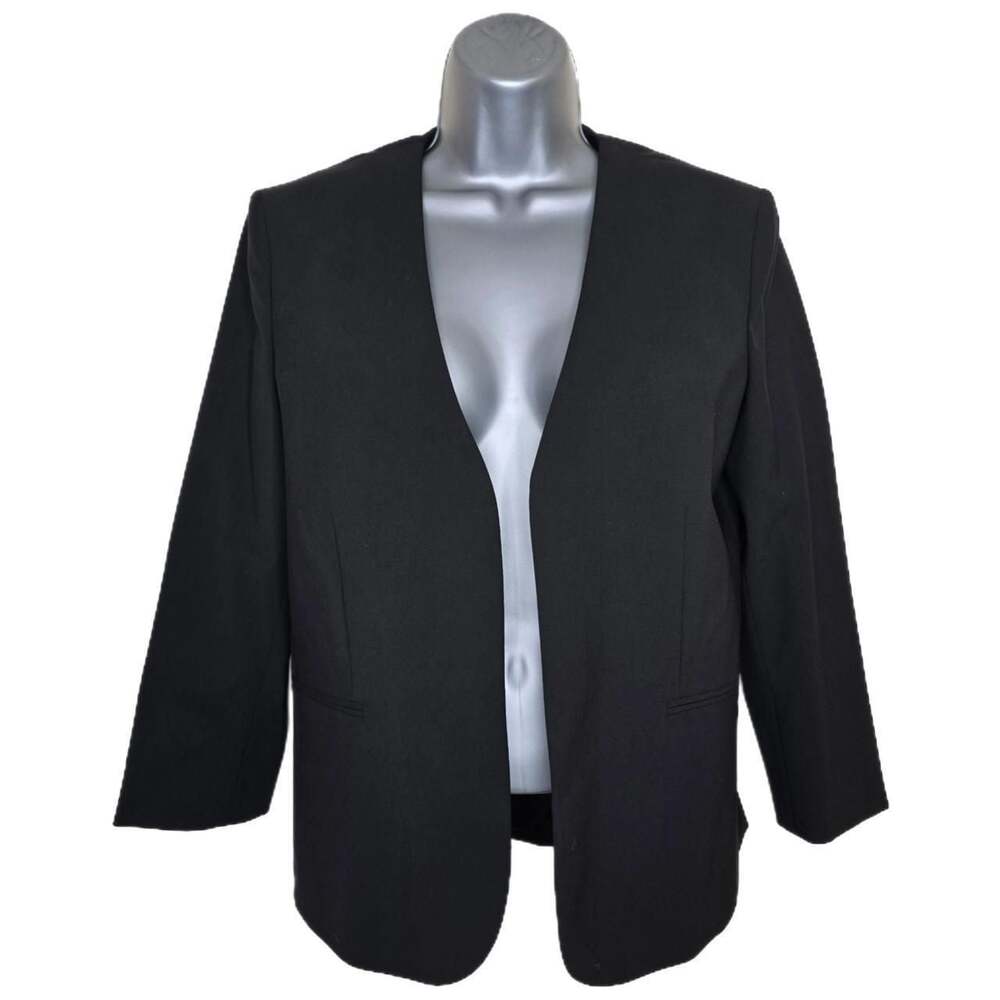 Theory Lindrayia B Good Wool Open-Blend Open-Front Blazer